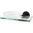 thumbnail image 1 of Alno A8330-MB Contemporary I Frosted Glass Soap Dish - Black, 1 of 5