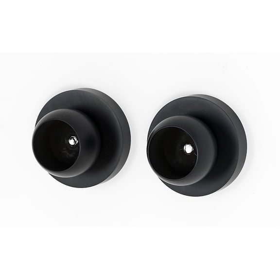 Alno A8346-MB Contemporary I Shower Rod Flange Set - Black