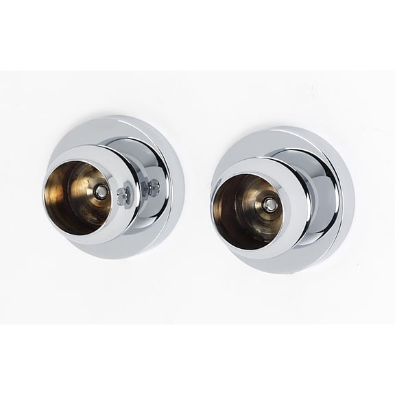 Alno A8346 Contemporary I Shower Rod Flange Set - Chrome