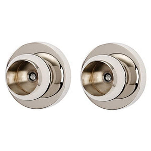 Alno A8346-PN Contemporary I Shower Rod Brackets Polished Nickel