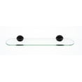 thumbnail image 1 of Alno A8350-18-MB Contemporary I 18" Glass Shelf - Black, 1 of 6