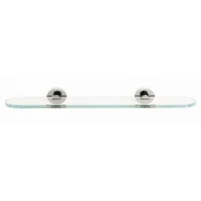 Contemporary Satin Nickel 2" Solid Brass Shelf Bracket Pair