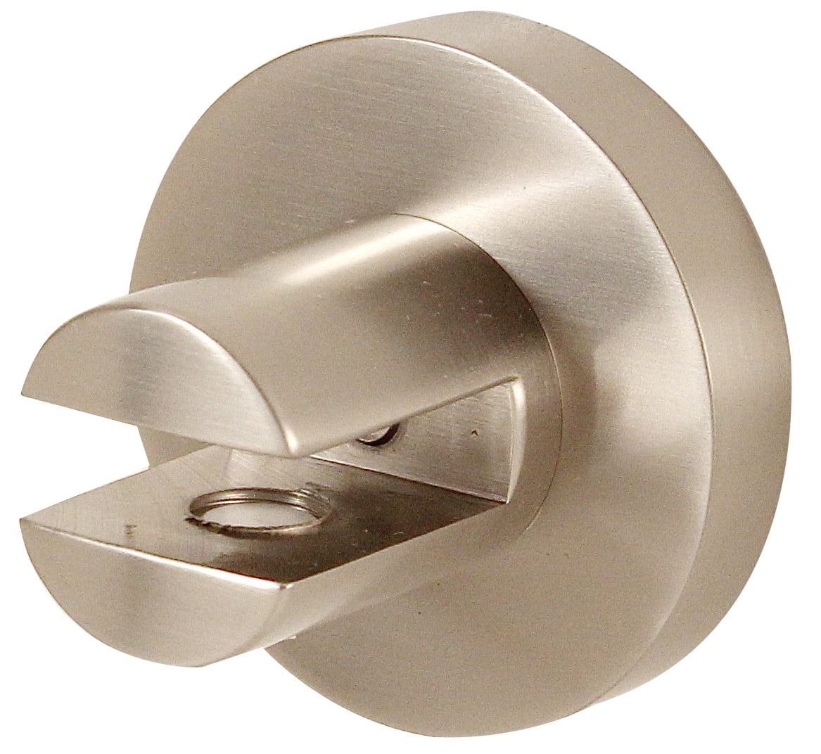 Contemporary Satin Nickel 2" Solid Brass Shelf Bracket Pair
