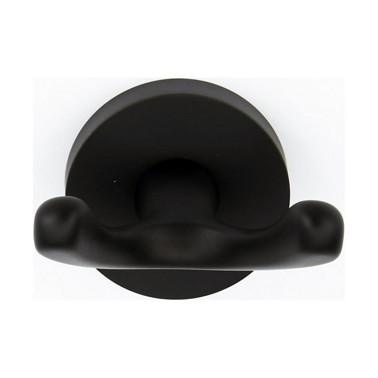 Alno A8384-MB: Contemporary I Double Robe Hook - Matte Black
