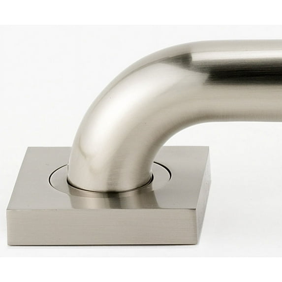 Alno A8424-SN Contemporary II Grab Bar Brackets Satin Nickel