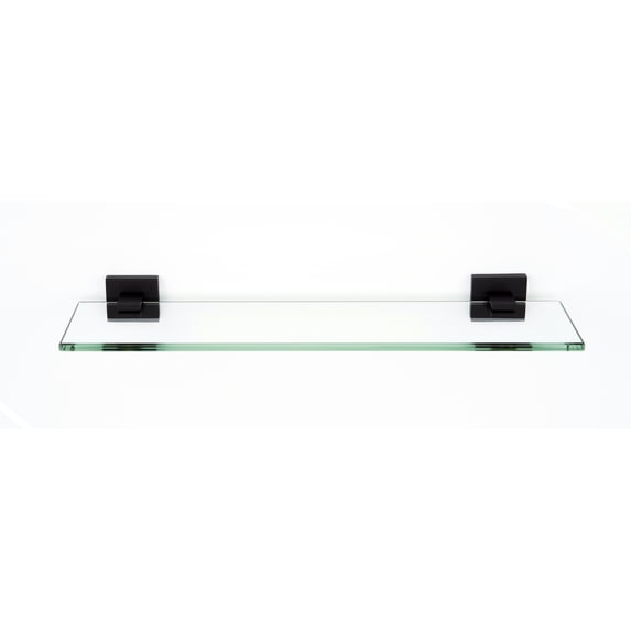 Alno A8450-24-MB Contemporary Ii 24" Glass Shelf - Black
