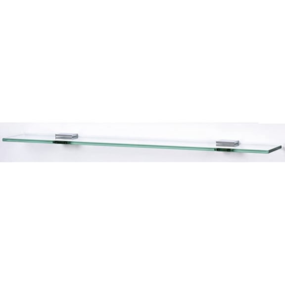 Alno A8455-24 Contemporary Ii 24" Rectangular Glass Bathroom Shelf - Brass