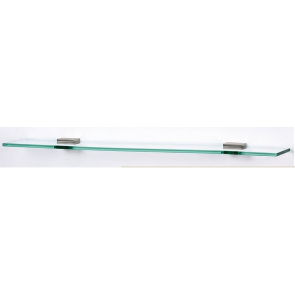 Contemporary II 24" x 1.75" Bathroom Shelf, Satin Nickel
