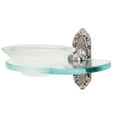 thumbnail image 1 of Ribbon and Reed Soap Dish, Satin Nickel, 1 of 3