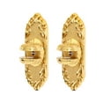 thumbnail image 1 of Alno A8550 Ribbon & Reed 1-1/4" Wide Glass Shelf Mounting Brackets - Brass, 1 of 2