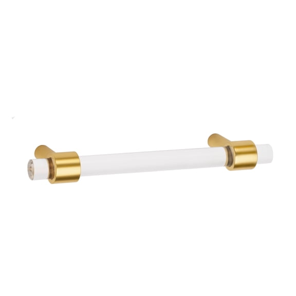 Alno A860-35 Modern Clear Acrylic 3-1/2" Center To Center Bar Cabinet Pull Cabinet Handle