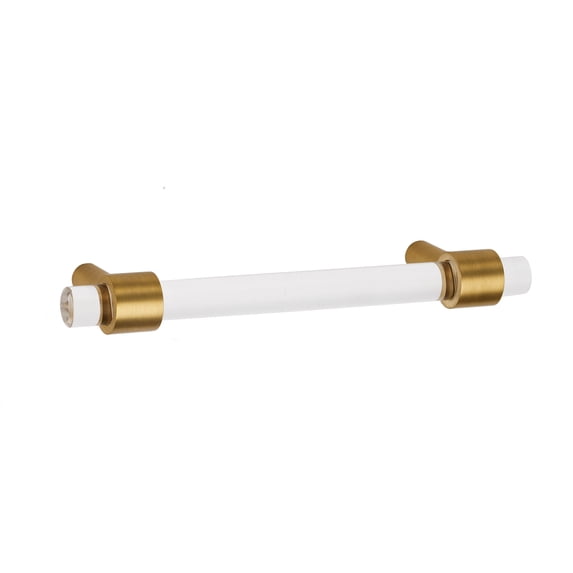 Alno A860-35-SB Modern Clear Acrylic 3-1/2" Center To Center Bar Cabinet Pull Cabinet
