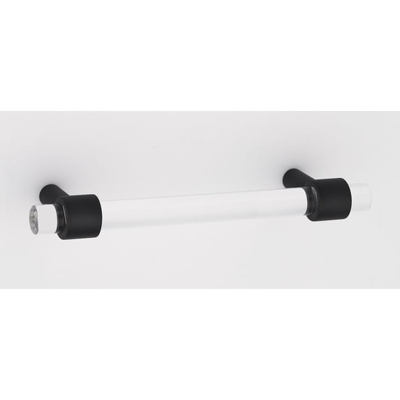 Alno A860-4-MB Contemporary 4" Center To Center Acrylic Bar Cabinet Pull / Drawer Pull -