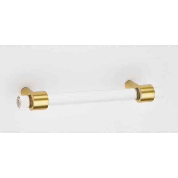 Alno A860-4-PB Contemporary 4" Center To Center Acrylic Bar Cabinet Pull / Drawer Pull -