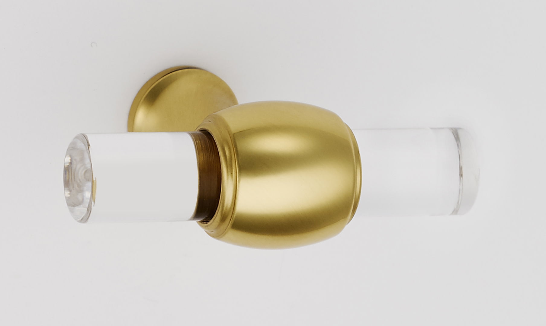 Alno A870-45-PB Royale Acrylic 1-3/4" "T" Bar Cabinet Knob / T Drawer Knob - Brass