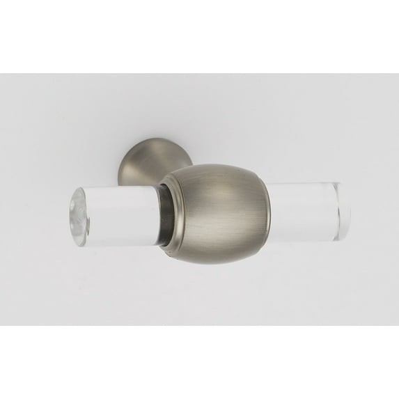 Alno A870-45 Royale Acrylic 1-3/4" "T" Bar Cabinet Knob / T Drawer Knob - Nickel