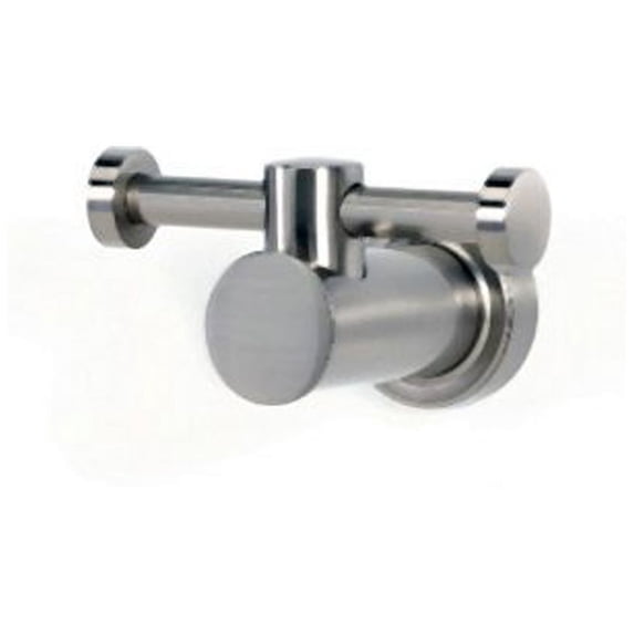 Alno Infinity Double Robe Hook - Satin Nickel