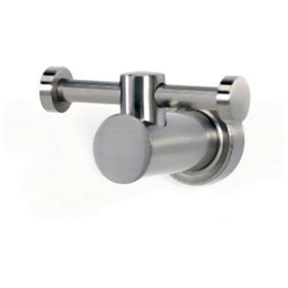 Alno Infinity Double Robe Hook - Satin Nickel