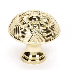 Alno A880-14-PB Ribbon and Reed 1-1/4" Cabinet Knob Polished Brass