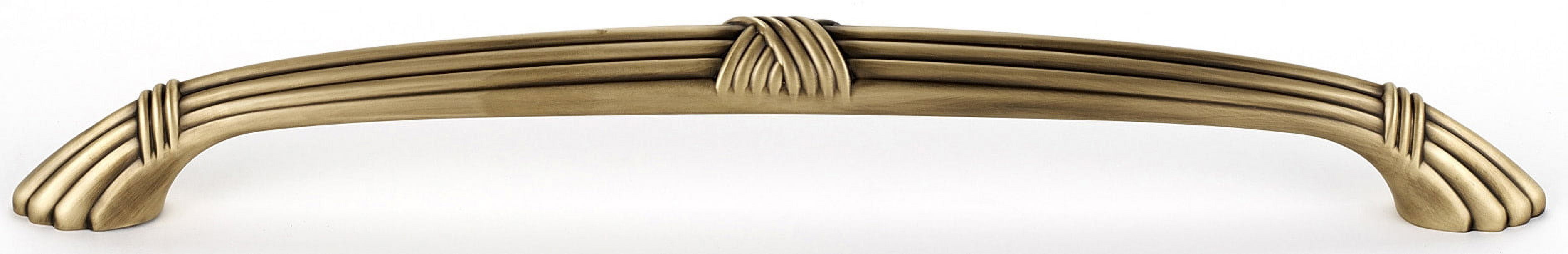 Ribbon and Reed 6" Center Arch Pull, Antique English Matte