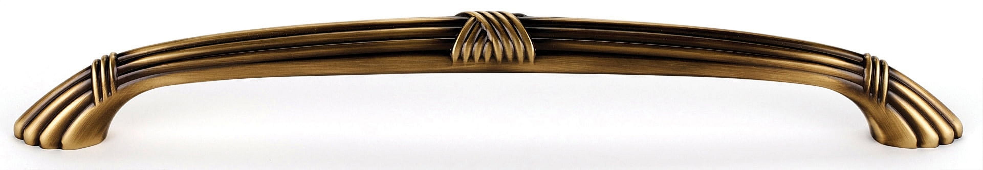 Alno A881-6-AE Ribbon & Reed 6" Appliance / Cabinet Drawer Pull Antique English