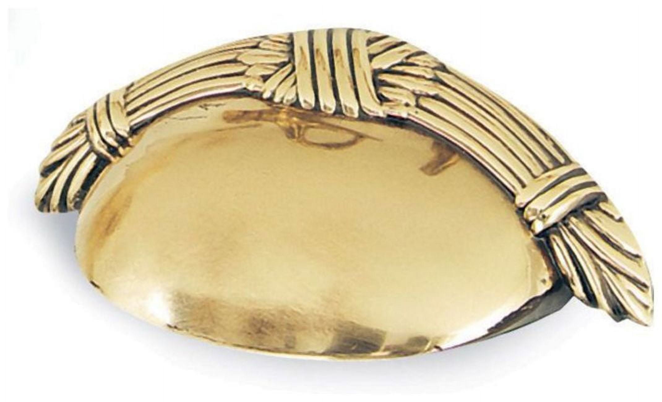 Alno 3-1/2" Cup Pull - Polished Brass