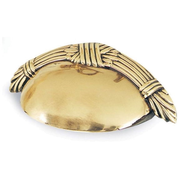 Alno 3-1/2" Cup Pull - Polished Brass