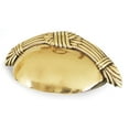 thumbnail image 1 of Alno A882-3-PB/NL Ribbon & Reed 3" Center To Center Luxury Solid Brass Cabinet Cup Handle, 1 of 1
