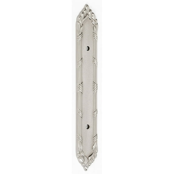 Alno A887-3-SN Ribbon and Reed Cabinet Backplate for A881-3 Satin Nickel