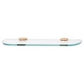 thumbnail image 1 of Alno A8950-18 Euro Series 18" Wide Glass Bathroom Shelf - Brass, 1 of 5