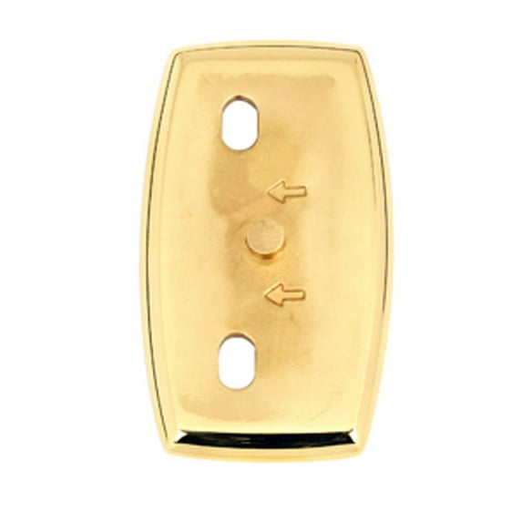 Alno A8990 Euro Series Horizontal Base Plate Escutcheon For A8950 - Brass