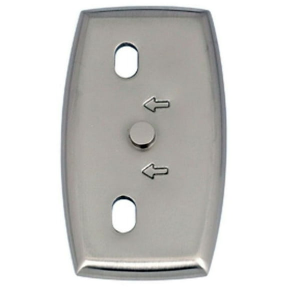 Alno A8990-SN Euro Series Horizontal Base Plate Escutcheon For A8950 - Nickel