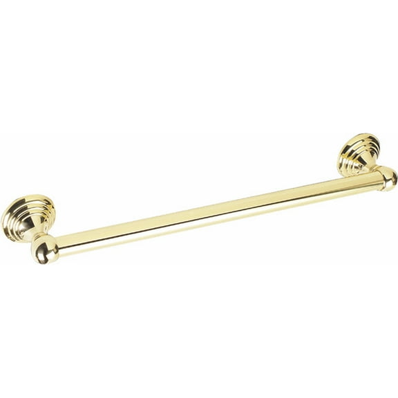 Alno 18" X 1 1/4" Diameter Grab Bar - Polished Brass