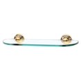thumbnail image 1 of Alno A9050-18-PB/NL Embassy Series 18" Wide Glass Shelf - Brass, 1 of 1