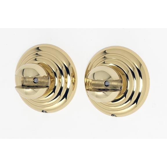 Alno A9050 Embassy Series 2-5/8" Wide Glass Shelf Mounting Brackets - Brass