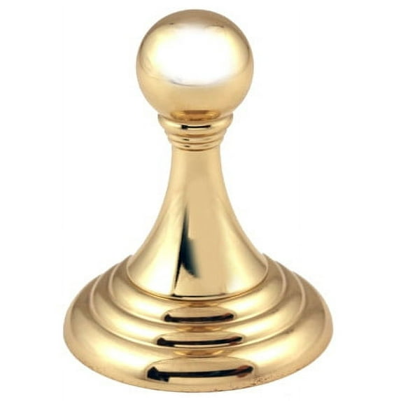 Alno A9075-PB/NL Embassy Series 2-5/8" Tall Single Robe Hook - Brass