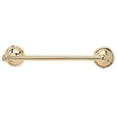 thumbnail image 1 of Alno A9220-12 Yale 12" Wide Solid Brass Classic Bathroom Single Rod Towel Bar - Brass, 1 of 2