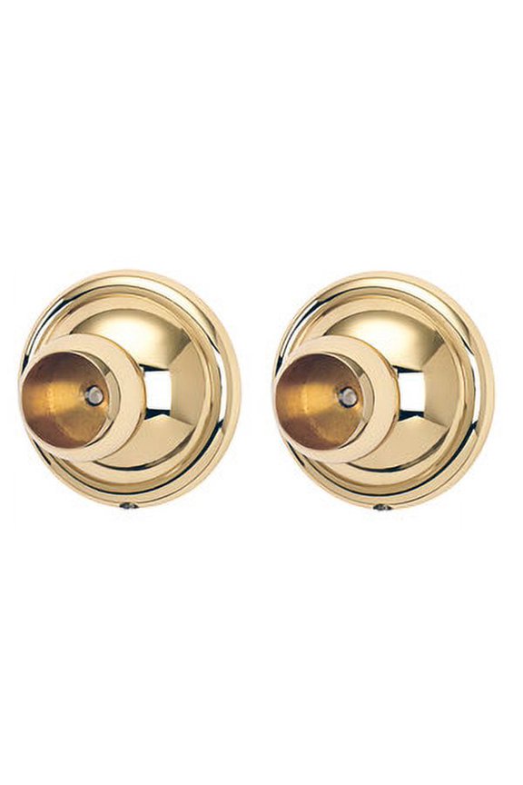 A9246-PB/NL Yale Series Shower Rod Mounting Bracket Set - Brass