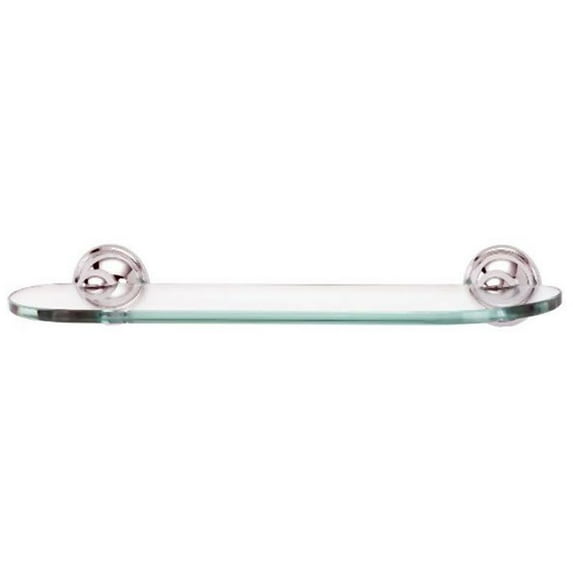 Alno A9250-18-PC Yale 18" Glass Shelf with Brackets Polished Chrome