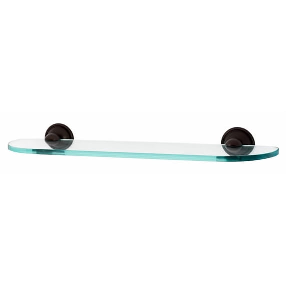 Alno A9250-24-CHBRZ Yale 24" Wide Floating Glass Bathroom Shelf - Bronze