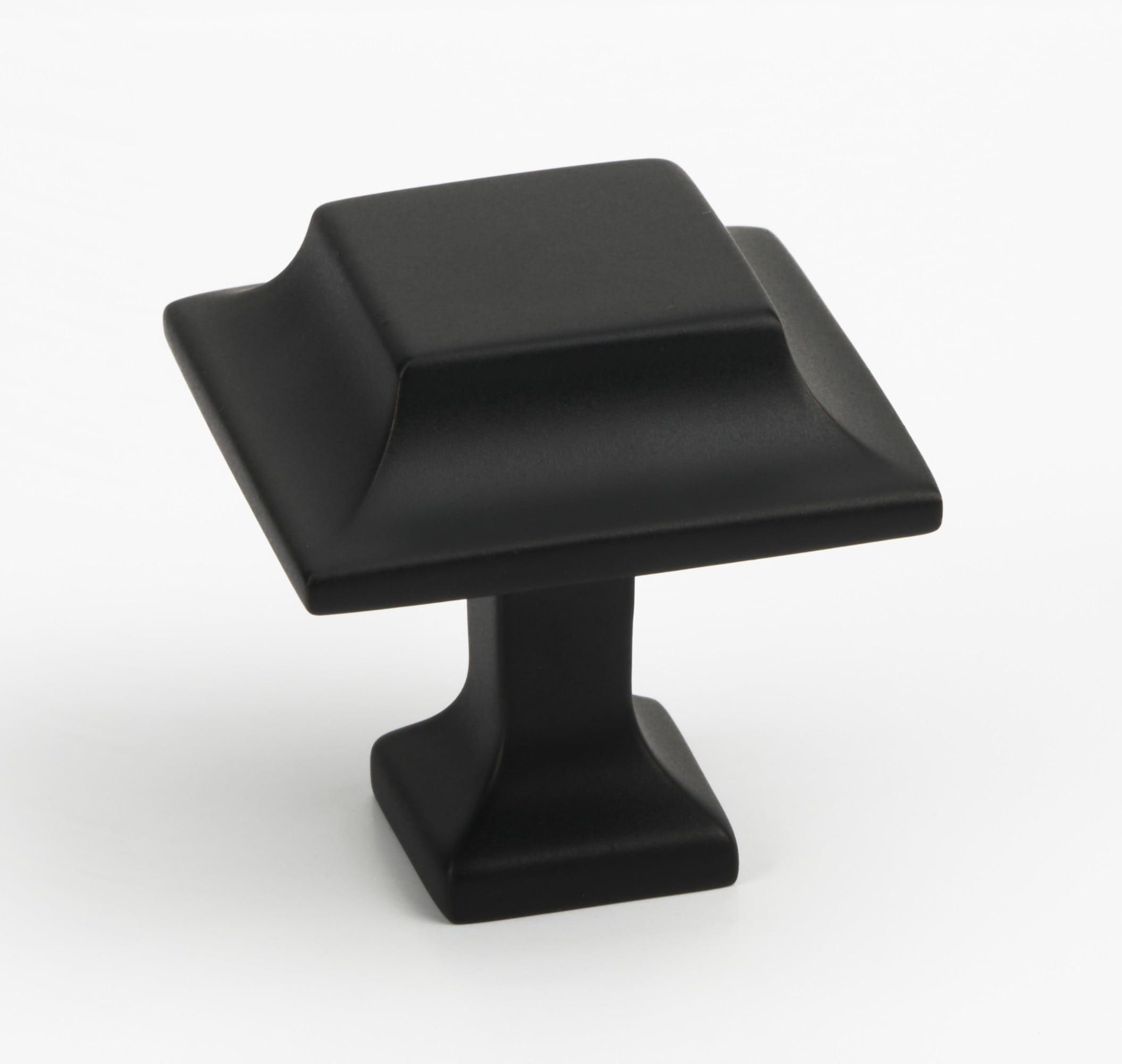 Alno A950-14-MB Millennium 1-1/4" Modern Fluted Square Solid Brass Cabinet Knob / Drawer