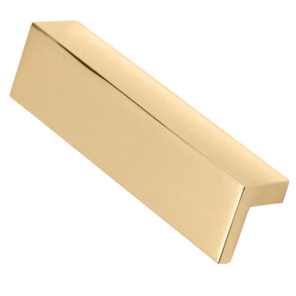 Alno A960-3-PB/NL Tab 3-1/2" Long Solid Brass Surface Flush Mount Cabinet Pull / Drawer