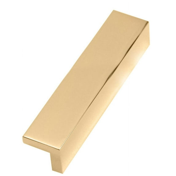 Alno A960-6-PB/NL Tab 6" Center To Center Rectangular Linear Solid Brass Surface Mount