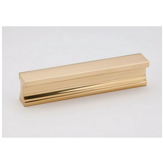 Alno A965-4-PB/NL Linear 4" Center To Center Flush Mount Rectangular Solid Brass Cabinet