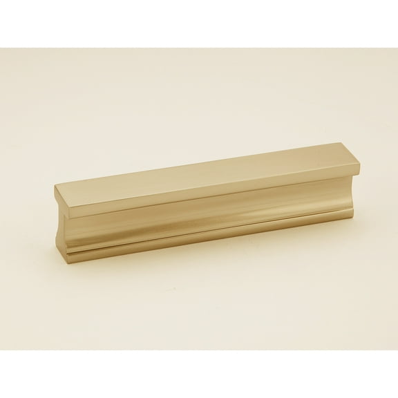 Alno A965-4 Linear 4" Center To Center Flush Mount Rectangular Solid Brass Cabinet Handle