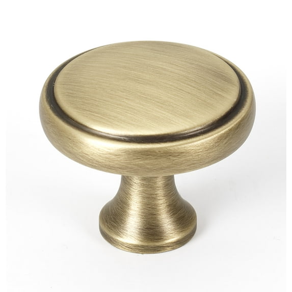 Alno A980-38 Royale 1-1/2" Contemporary Flat Round Solid Brass Cabinet Knob / Drawer Knob