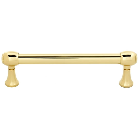 Alno A980-4 Royale 4" Center To Center Solid Brass Traditional Cabinet Handle / Drawer