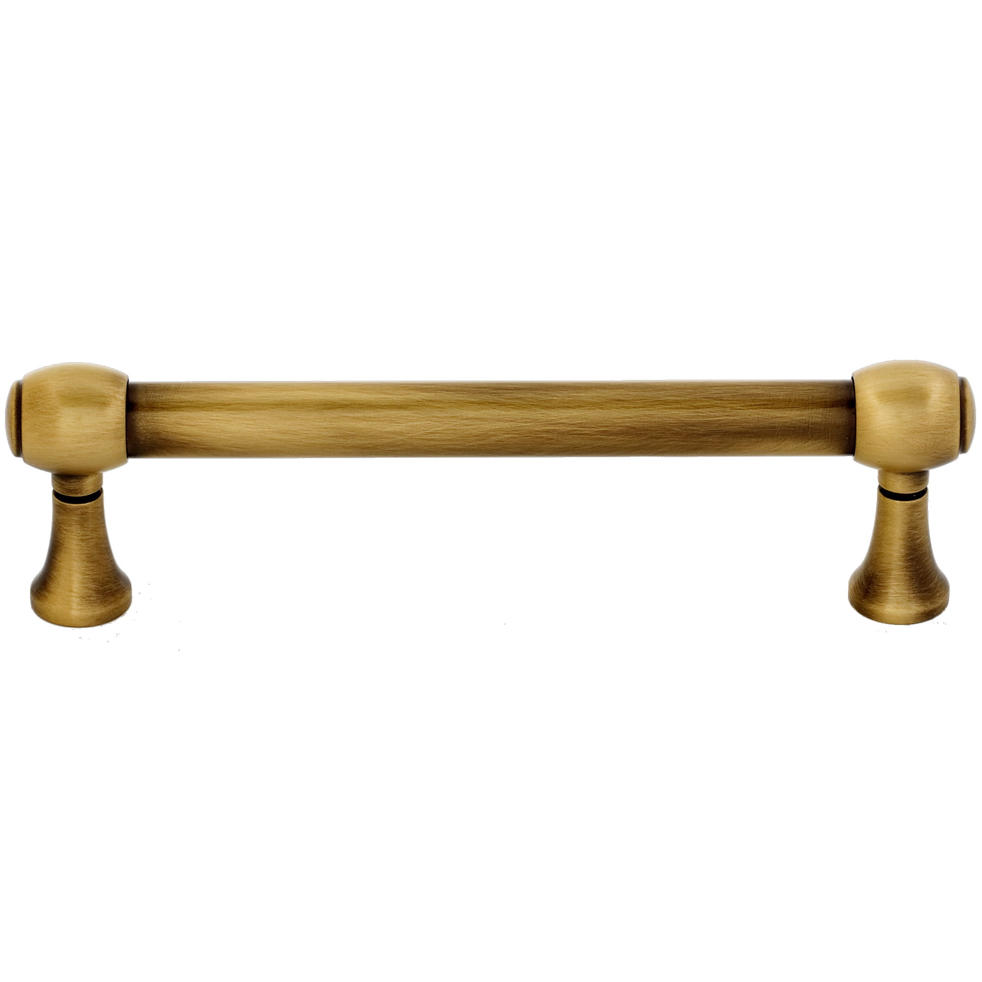 Alno A980-4-AE Royale 4" Center To Center Solid Brass Traditional Cabinet Handle / Drawer