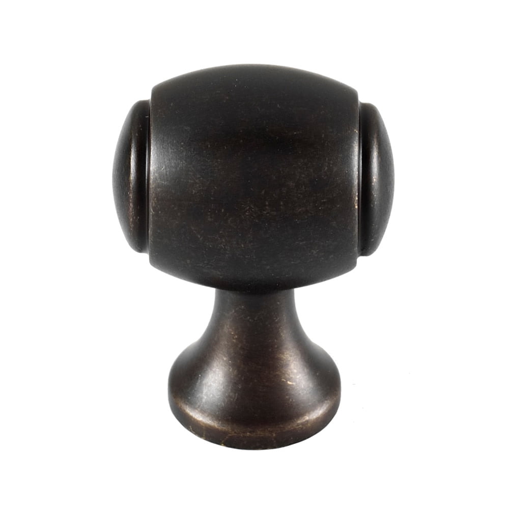Alno A981-34-BARC Royale 3/4" Estate Traditional Solid Brass Oval Cabinet Knob / Drawer