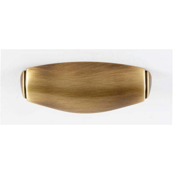 Alno A984-AE Royale 4" Center To Center Classic Solid Brass Cabinet Cup Pull / Drawer Cup